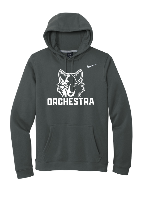 Okemos Orchestra 24/25 - Nike Club Fleece Pullover Hoodie ~ Maroon / Black / Dark Grey / Navy ~