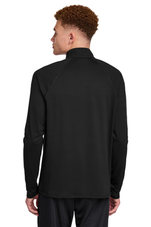St. Johns Warriors for Christ Quarter Zip Black back view