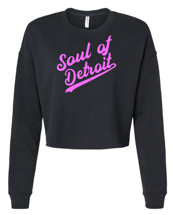 Soul of Detroit - Women's Lightweight Crop Crewneck Sweatshirt