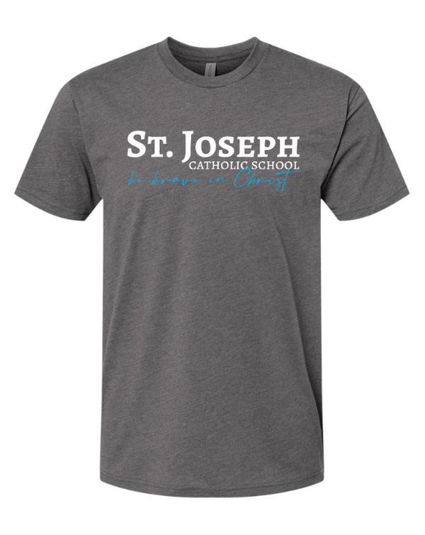 St. Joseph Catholic School - Adult Unisex T-Shirt (Be Brave in Christ)