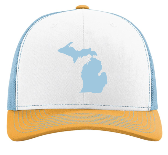 Columbia Blue State of Michigan Trucker Hat