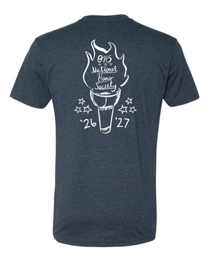 Okemos NHS Fall 2026 T-Shirt Midnight Navy back view