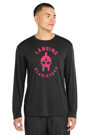Lansing Gladiators Fall Shop 2026 Long Sleeve Black front view