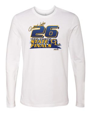 GL Cross Country Finalists Long Sleeve White front view