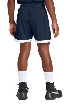 Grand Ledge MS Basketball Player Packs Bottoms True Navy/ White back view