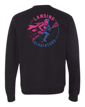 Lansing Gladiators Fall Shop 2026 Crewneck Black back view