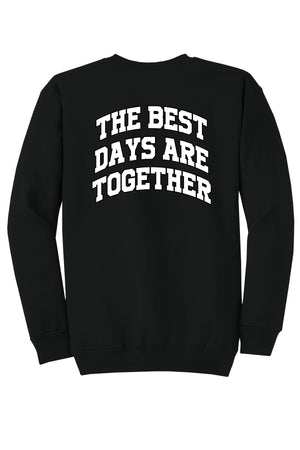 My Little SonShine Crewneck Jet Black back view