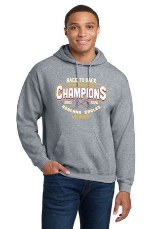 Ashland University Lacrosse Hoodie Sport Grey front view