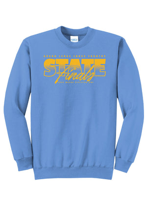 GL Cross Country Finalists Crewneck Carolina Blue front view