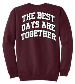 My Little SonShine Crewneck Maroon back view