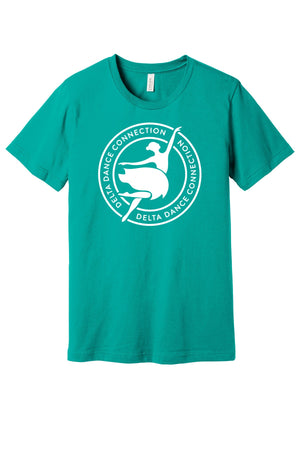 Delta Dance Connection - General T-Shirt Teal front view