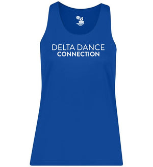 Delta Dance Connection - Company Tank Top Royal front view