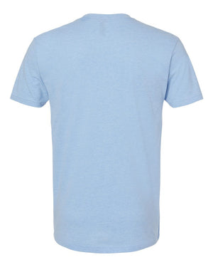 Okemos Fall Staff Shop T-Shirt Heather Columbia Blue back view