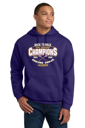 Ashland University Lacrosse Hoodie Purple front view