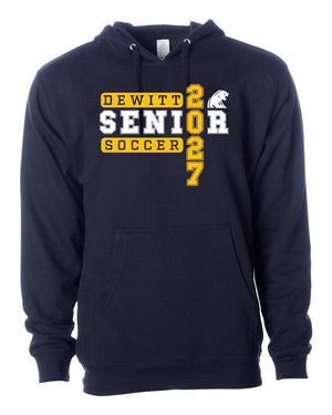 DeWitt Seniors Soccer Hoodie Classic Navy front view