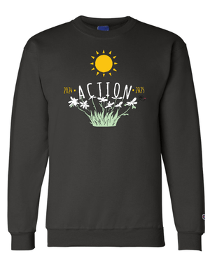 Custom Apparel - Screen Printing - Action Captain Crewnecks - PowerBlend Crewneck Sweatshirt - Black - Action Captain Crewnecks - 16863