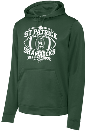 Custom Printed Apparel | Adult Hoodie - Sport-Wick | St. Patrick Football - SP Football - 20010