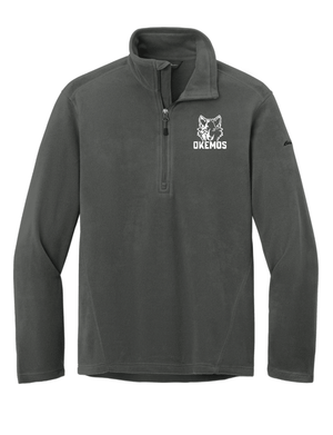 Custom Printed Apparel | Adult Unisex Custom Half Zip - Grey Microfleece | Okemos Staff - Okemos Staff S26 - 19087