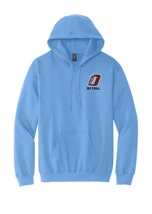 Custom Printed Apparel | Adult Unisex Custom Hoodie - Badge Design | Okemos Softball - OHS Softball - 19026