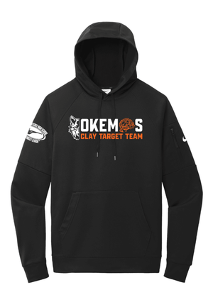 Custom Printed Apparel | Adult Unisex Custom Hoodie - Black Nike Therma - FIT | Okemos Clay Target Team - Okemos Clay Target - 19202