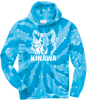 Custom Printed Apparel | Adult Unisex Custom Hoodie - Blue Tie Dye | Kinawa Middle School - Kinawa - 19332
