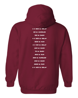 Custom Printed Apparel | Adult Unisex Custom Hoodie - Gildan | Portland MS Track & Field - Portland MS T&F - 19117