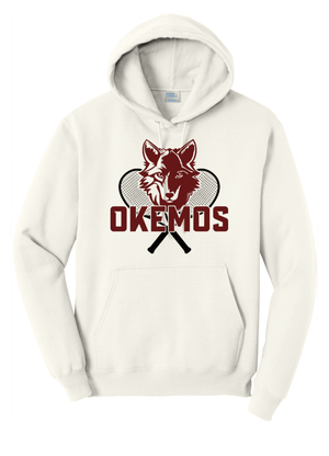 Custom Printed Apparel | Adult Unisex Custom Hoodie - Ivory | Okemos Tennis - Okemos Tennis - 19219