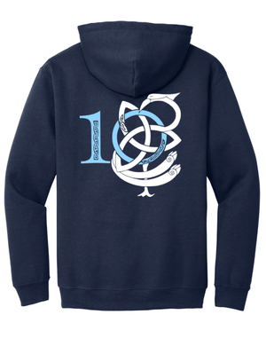 Custom Printed Apparel | Adult Unisex Custom Hoodie - Navy | McCartney 10th Anniversary - McCartney 10th Anniversary - 19103
