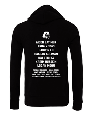 Custom Printed Apparel | Adult Unisex Custom Hoodie | Okemos Swim & Dive 2026 State Team - OHS 26 State Swim - 19040