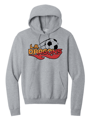 Custom Printed Apparel | Adult Unisex Custom Hoodie - Soccer Ball Design | LA Dragons - LA Dragons - 19284