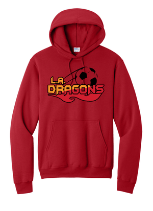 Custom Printed Apparel | Adult Unisex Custom Hoodie - Soccer Ball Design | LA Dragons - LA Dragons - 19284