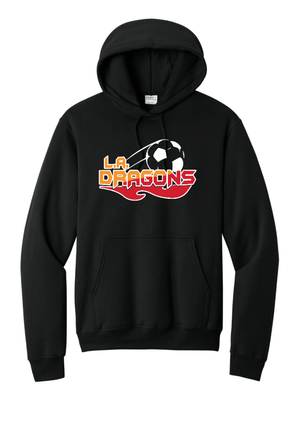 Custom Printed Apparel | Adult Unisex Custom Hoodie - Soccer Ball Design | LA Dragons - LA Dragons - 19284