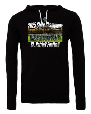 Custom Printed Apparel | Adult Unisex Custom Hoodie | St. Patrick Football - 2025 State Champs - SP Football State Champs - 18873