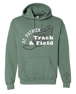 Custom Printed Apparel | Adult Unisex Custom Hoodie | St. Patrick Track & Field - SP Track & Field - 19067
