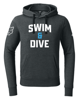 Custom Printed Apparel | Adult Unisex Custom Hoodie - The North Face | Okemos Swim & Dive - Okemos Swim - 19007