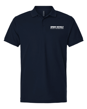 Custom Printed Apparel | Adult Unisex Custom Polo - Navy | Spray Metals - Spray Metals - 18642