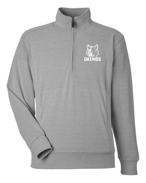 Custom Printed Apparel | Adult Unisex Custom Quarter Zip - Grey | Cornell Elementary - Cornell - 19125