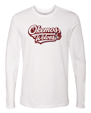 Custom Printed Apparel | Adult Unisex Custom Shirt - White Long Sleeve | Okemos Staff - Okemos Staff S26 - 19087