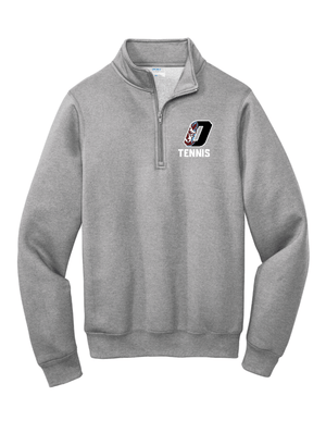 Custom Printed Apparel | Adult Unisex Custom Sweatshirt - Athletic Heather 1/4 Zip | Okemos Tennis - Okemos Tennis - 19219