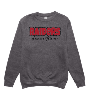 Custom Printed Apparel | Adult Unisex Custom Sweatshirt - Charcoal Grey Crewneck | Portland Dance Team - Portland Dance - 19139