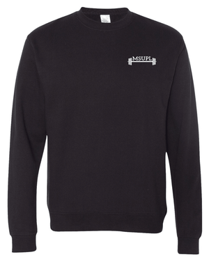 Custom Printed Apparel | Adult Unisex Custom Sweatshirt - Crewneck | MSU Powerlifting Club - MSU Powerlifting - 19010