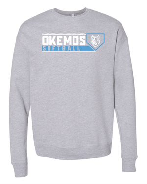 Custom Printed Apparel | Adult Unisex Custom Sweatshirt - Crewneck | Okemos Softball - OHS Softball - 19026