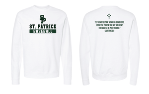 Custom Printed Apparel | Adult Unisex Custom Sweatshirt - Crewneck | St. Patrick Baseball/Softball - SP Baseball Softball - 19209/19212
