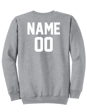 Custom Printed Apparel | Adult Unisex Custom Sweatshirt - Grey Crewneck | LA Dragons - LA Dragons - 19284