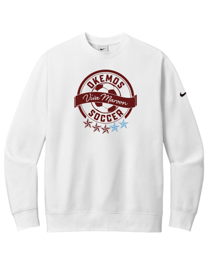 Custom Printed Apparel | Adult Unisex Custom Sweatshirt - Nike Crewneck | Okemos Girls Soccer - Okemos Soccer - 19319