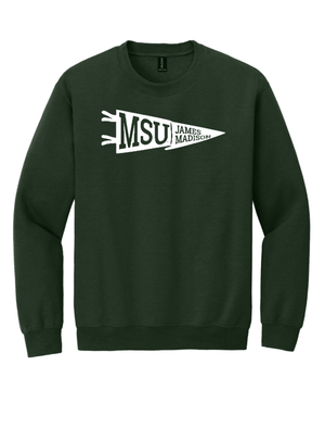 Custom Printed Apparel | Adult Unisex Custom Sweatshirt - Pennant Logo Crewneck | James Madison College - JMC Major - 19122