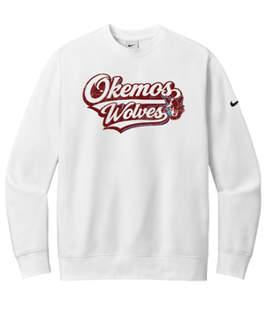 Custom Printed Apparel | Adult Unisex Custom Sweatshirt - White Nike | Okemos Staff - Okemos Staff S26 - 19087