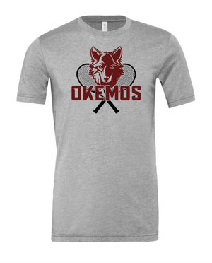 Custom Printed Apparel | Adult Unisex Custom T-shirt - Athletic Heather | Okemos Tennis - Okemos Tennis - 19219