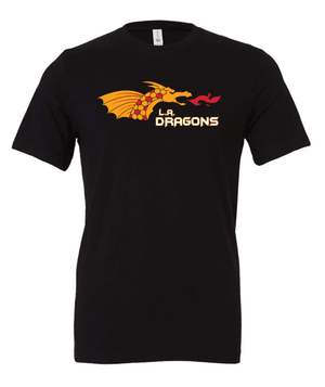 Custom Printed Apparel | Adult Unisex Custom T-Shirt - Black | LA Dragons - LA Dragons - 19284