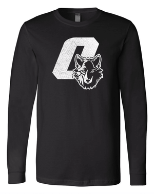 Custom Printed Apparel | Adult Unisex Custom T-Shirt - Black Long Sleeve | Okemos Public Montessori - OPM Spring - 19289